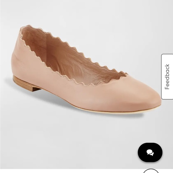 CHLOE ballet flats. Pink Tea - Picture 11 of 11